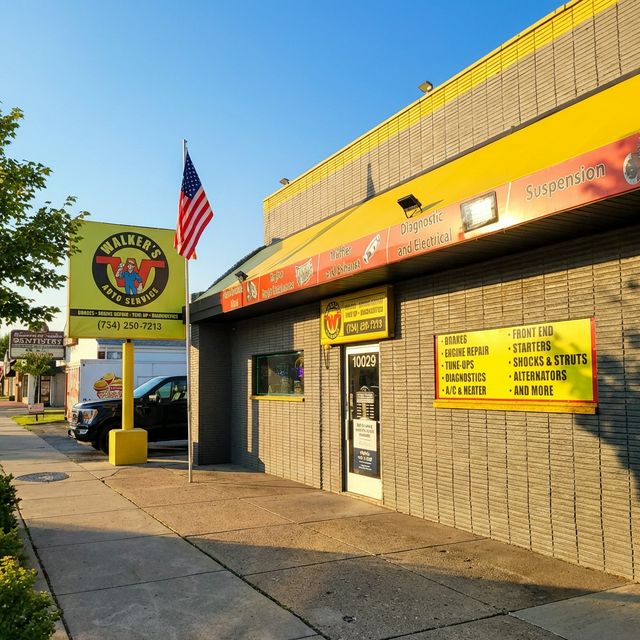 Walker's Auto Services Shop Exterior